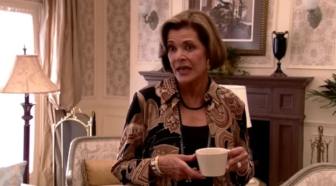 A photo from Arrested Development of the character Lucille Bluth (it's from a meme)